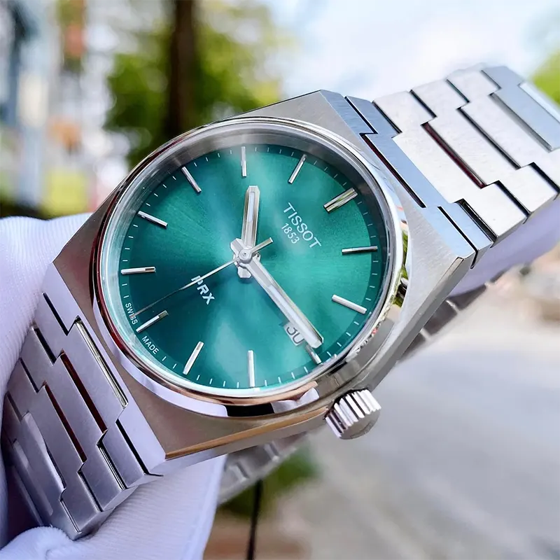 Tissot PRX Swiss Quartz 35mm Green Dial Unisex Watch- T137.210.11.081.00